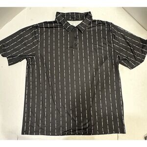 Obnoxious Golf Polo Black Bogey Men's Size 2XL